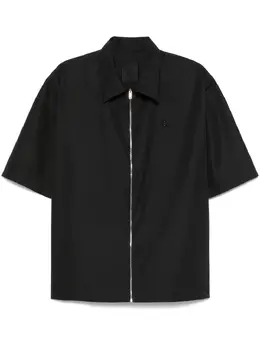 Givenchy: Синяя рубашка  4G