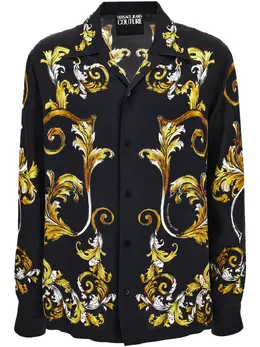 Versace Jeans Couture: Чёрная рубашка 