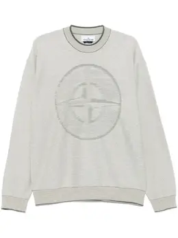 Stone Island: Светлый свитер  Compass
