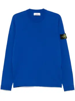 Stone Island: Голубой свитер  Compass