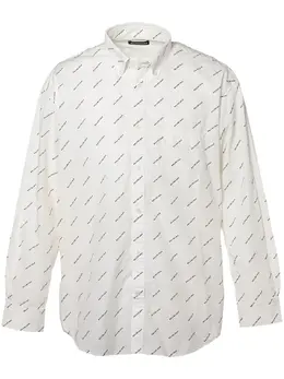 Balenciaga Pre-Owned: Рубашка с принтом 