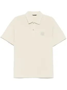 Stone Island: Бежевое поло  Compass
