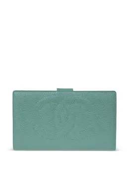 CHANEL Pre-Owned: Зелёный кошелёк 