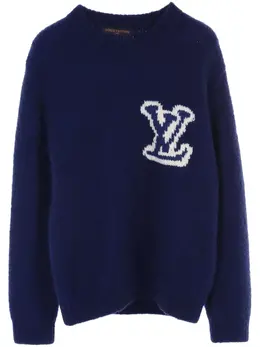 Louis Vuitton Pre-Owned: Голубой свитер 