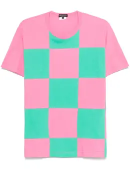 Comme des Garçons Homme Plus: Розовая футболка 