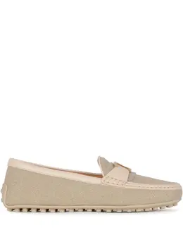 Tod's: Бежевые лоферы 
