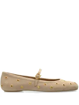 Gianvito Rossi: Бежевые балетки 