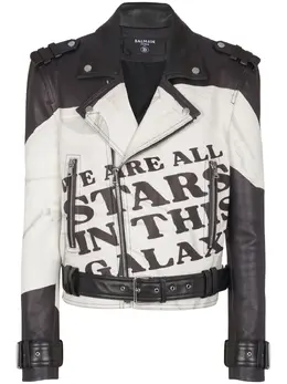 Balmain: Чёрная куртка 