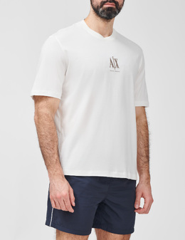 ARMANI EXCHANGE: Білі футболки 