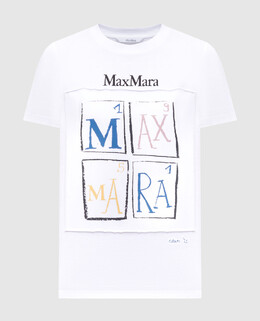 Max Mara: Белая футболка 
