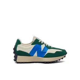 New Balance: Зелёные кроссовки  327