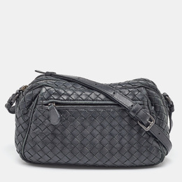 Bottega Veneta: Чёрная сумка  Intrecciato