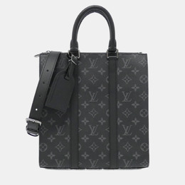 Louis Vuitton: Чёрная сумка-шоппер 