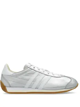 adidas: Серебристые кроссовки 