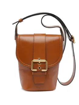 Chloé: Коричневая сумка через плечо 