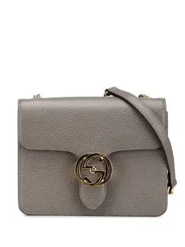 Gucci Pre-Owned: Серая сумка через плечо 