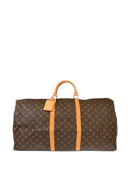 Louis Vuitton Pre-Owned: Коричневая дорожная сумка 