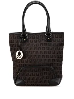 Fendi Pre-Owned: Коричневая сумка-шоппер 