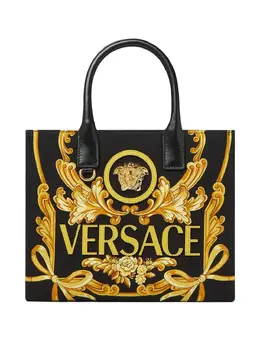 Versace: Чёрная сумка-шоппер  La Medusa