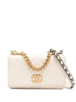 CHANEL Pre-Owned: Светлый кошелёк 