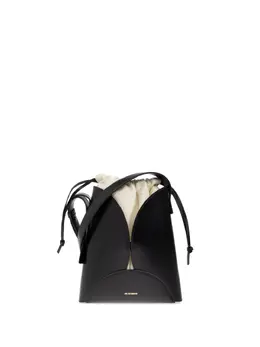 Jil Sander: Чёрная сумка через плечо 