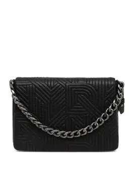 DKNY: Чёрная сумка через плечо 