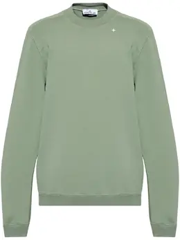 Stone Island: Зелёный свитшот 