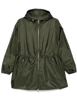 Moncler: Пальто цвета хаки 