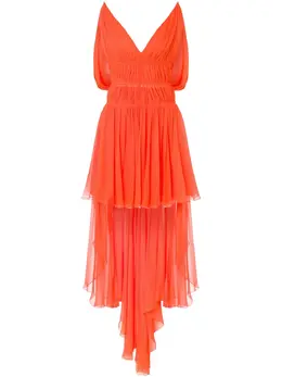 Alberta Ferretti: Драпированное платье 