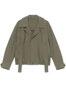 Homme Plissé Issey Miyake: Зелёная куртка 