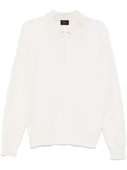Brioni: Белое поло 