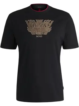 BOSS: Чёрная футболка 