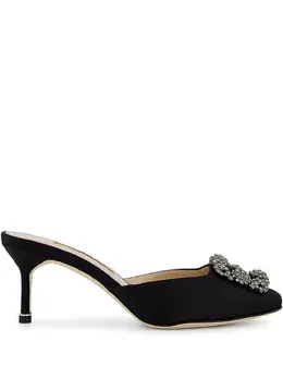Manolo Blahnik: Чёрные сабо 