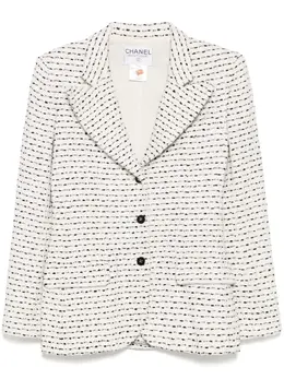 CHANEL Pre-Owned: Белая куртка 