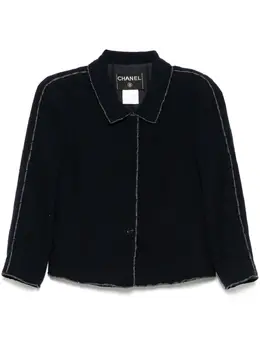 CHANEL Pre-Owned: Синяя куртка 