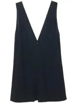 Carven: Платье с v-образным вырезом 