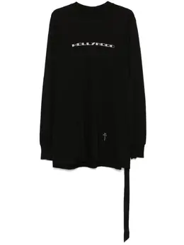 Rick Owens DRKSHDW: Чёрная футболка  Jumbo
