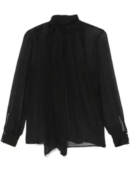 Elisabetta Franchi: Чёрная блуза 