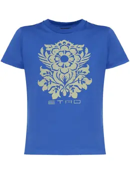 ETRO: Футболка с цветочным принтом 