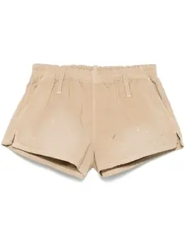 MM6 Maison Margiela: Бежевые шорты 