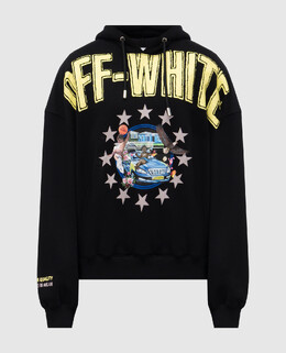 Off-White: Чорні толстовки 