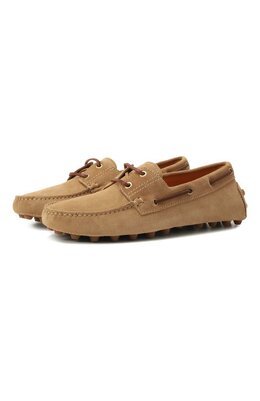 Tod’s: Бежевые мокасины  Gommino