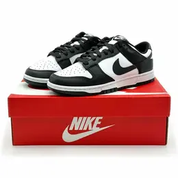 NIKE: Чёрные кроссовки  Dunk Low
