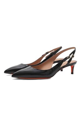 Santoni: Чёрные туфли 