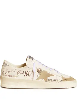 Golden Goose: Белые кроссовки  Stardan