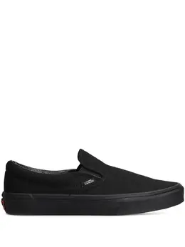Vans: Чёрные мокасины  Classic Slip On