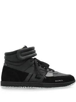 Balmain: Чёрные кроссовки 