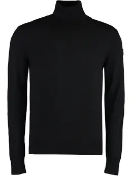 Moncler: Чёрный свитер 