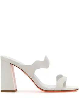 Santoni: Белые сандалии 