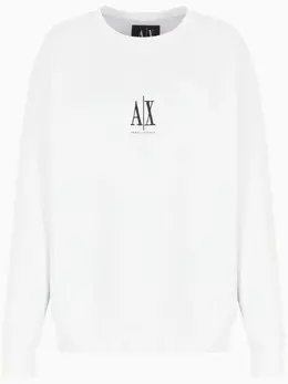 Armani Exchange: Белый свитшот 